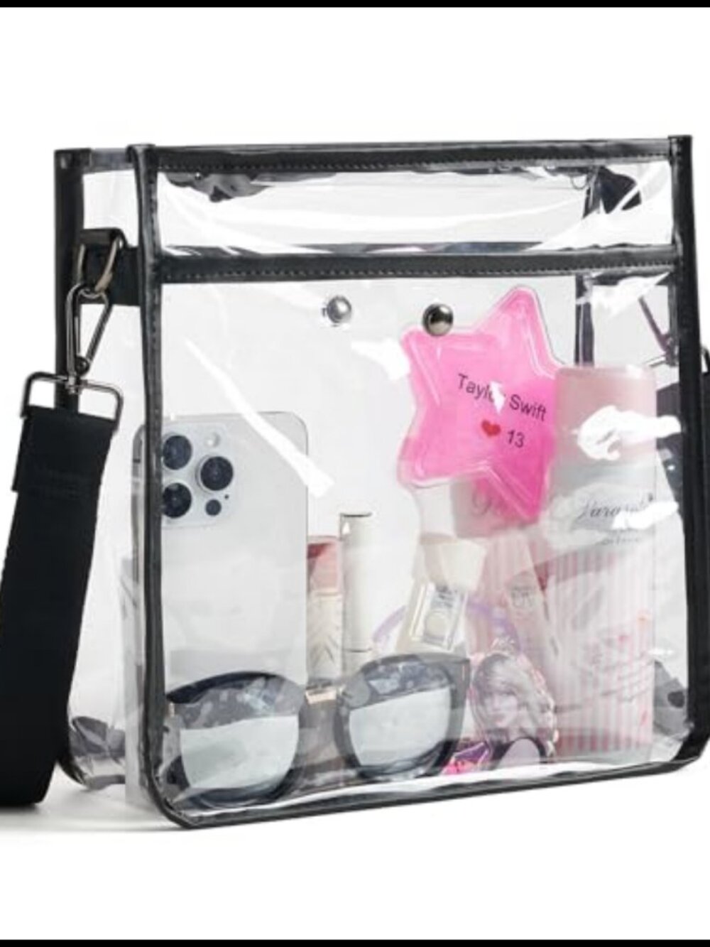 Clear Crossbody Bag Stadium Approved Purse for Concerts Travel